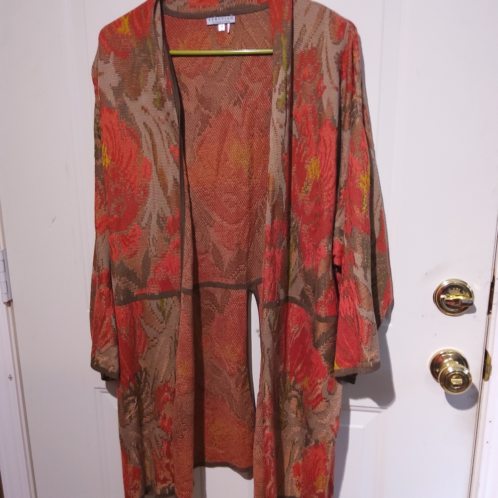 PERUVIAN CONNECTION  long cardigan